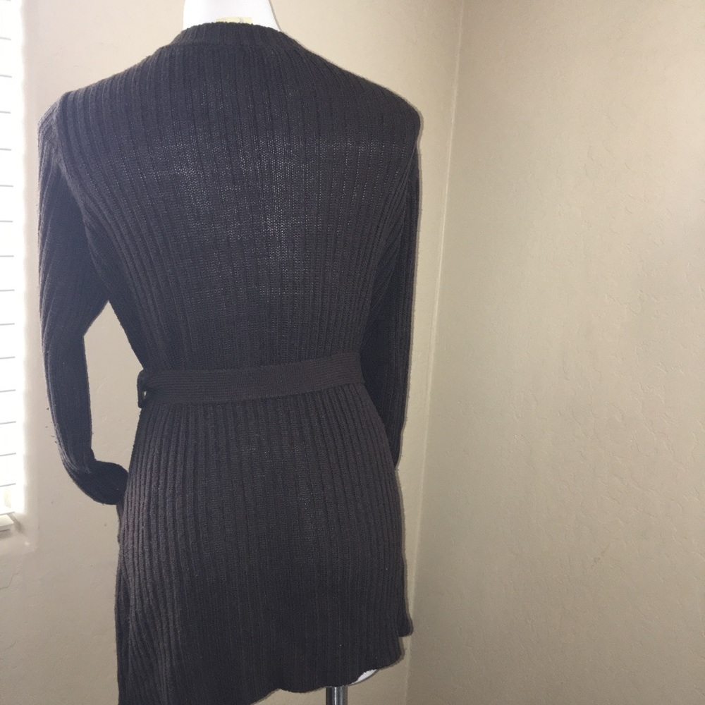 Zena Jean brown long sleeve acrylic sweater large - Picture 5 of 10